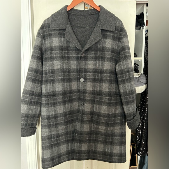 Fe Lareish wool super soft reversible cardigan/coat - Picture 1 of 5